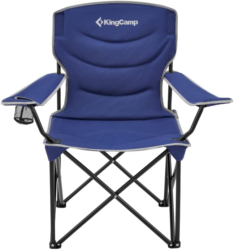 KingCamp Folding Camping Chairs High Back Oversized Padded Arm Chair