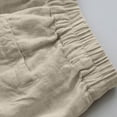 thumbnail image 6 of AGWOLF Summer Shorts for Women 2025 Casual Loose Comfy Cotton Linen Short Elastic Waist Baggy Going Out Lounge Shorts with Pockets, 6 of 8