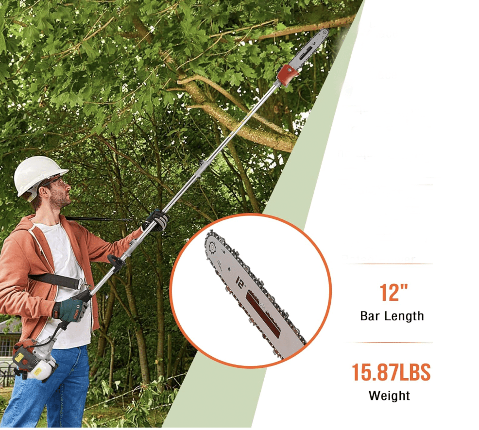 Gx50 Brush Cutter 6 in 1 String Hedge Trimmer Petrol Engine Pole Saw Garden Tool