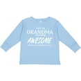 thumbnail image 3 of Inktastic Yeah My Grandma is Pretty Awesome Boys or Girls Long Sleeve Toddler T-Shirt, 3 of 5