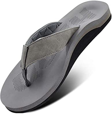 Men Sandals Flip Flop with Orthotic For 