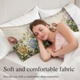 thumbnail image 5 of Hydrangeas Body Pillow Cover 20 x 60 Inch Decorative Pillow Cover Spring Summer Floral Botanical Vintage Lumbar Pillowcase Seasonal Rectangle Cushion Case for Couch Sofa Bed Living Room, 5 of 9