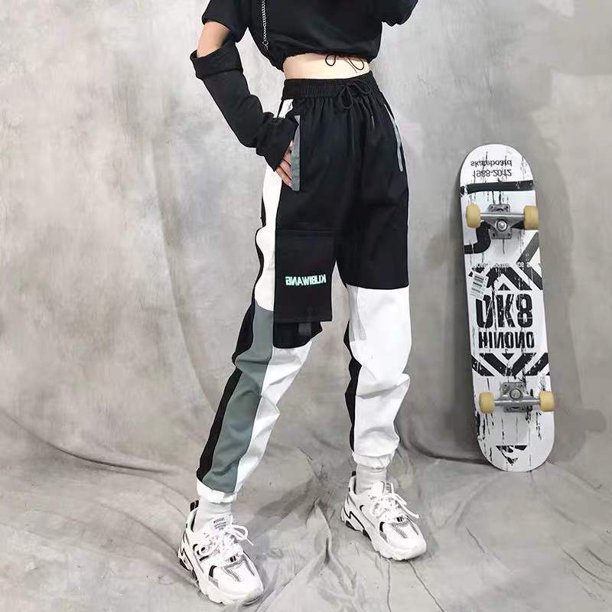 Hombres Y Mujeres Parejas S-5XL Talla Grande Monos casual Sueltos Para Estudiantes Pantalones Deportivos Finospangjing