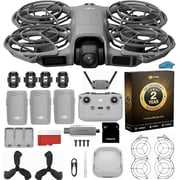 DJI Neo 2 Fly More Combo with 2-Year Warranty & RC-N3 Remote | 3-Battery 4K Drone Bundle | Includes 128GB MicroSD, Strobe Lights & USB 3.0 Reader