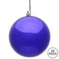 thumbnail image 3 of Vickerman 3" Purple Shiny Ball Ornament, 32 per Box, 3 of 4