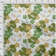 thumbnail image 4 of oneOone Cotton Flex Green Fabric Floral Craft Projects Decor Fabric Printed By The Yard 40 Inch Wide, 4 of 4