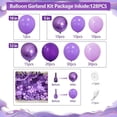 thumbnail image 2 of Kit Arche de Ballons Violets pour Décorations d'Anniversaire et de Fête pour Filles, 2 of 5