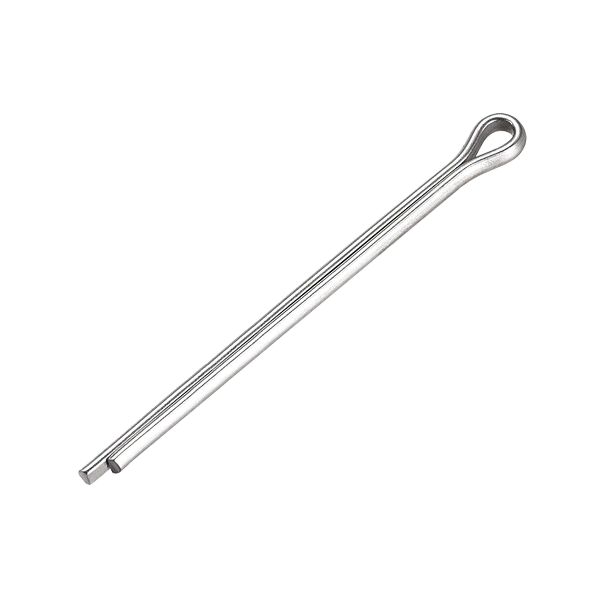 Split Cotter Pin 4mm X 60mm 304 Stainless Steel 2 Prongs Silver Tone