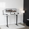 thumbnail image 2 of VIVO Electric 71” x 30” Stand Up Desk Workstation, White Top, Black Frame, 2 of 8