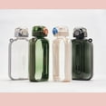 thumbnail image 4 of Flat Drinking Bottle, Portable Pop Up Lid Flat Water Bottle  For Travel Black,White,Grey,Green, 4 of 8