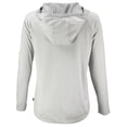 thumbnail image 3 of Women's Cutter & Buck Gray Atlanta Braves Cooperstown Collection Coastline Epic Comfort Eco Recycled Hoodie Raglan Long, 3 of 3