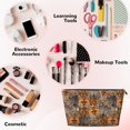thumbnail image 3 of Makeup Bag - Fox tiger Pattern Cosmetic Bag Portable Travel Toiletry Bag for Women Small Make Up Organizer Bag Zipper Pouch Travel Essentials, 3 of 8