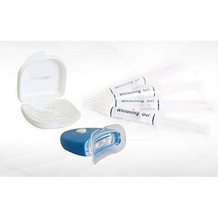 Teeth Whitening kit 5 syringes Gel with Tray and LED light