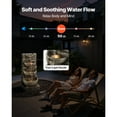 thumbnail image 4 of KFFKFF Outdoor Water Fountain, 35.63-Inch Tall 4-Tier Cascading Design with LED Light and Pump, Modern Block Stack Style for Garden, Patio, Backyard, or Indoor Spaces, 4 of 9