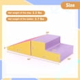 thumbnail image 3 of Laicejoy 2-Piece Step and Slide Climber for Infants and Toddlers, Toddler Soft Play Set for Crawling and Climbing, Baby Soft Foam Structure Blocks for Indoor Active Play, 3 of 8