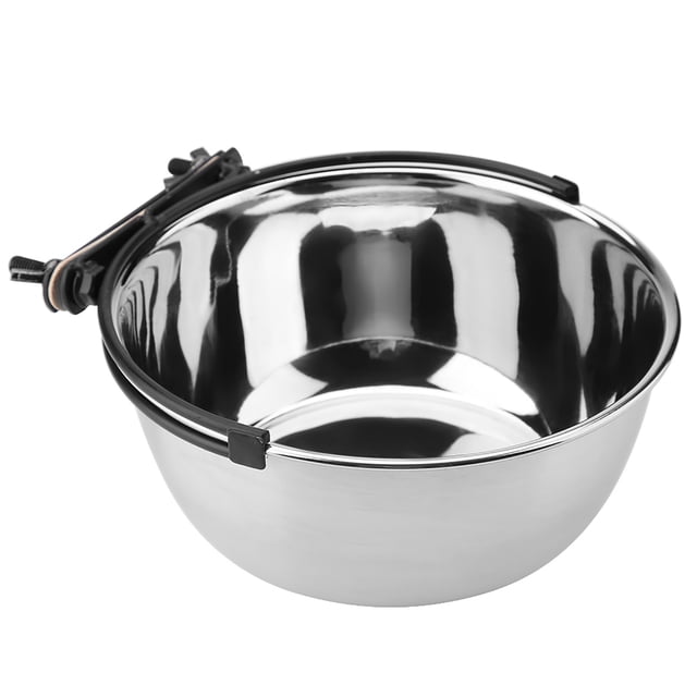 Comedero colgante de acero inoxidable para comida y agua, para gatos, perros y cachorros (L)