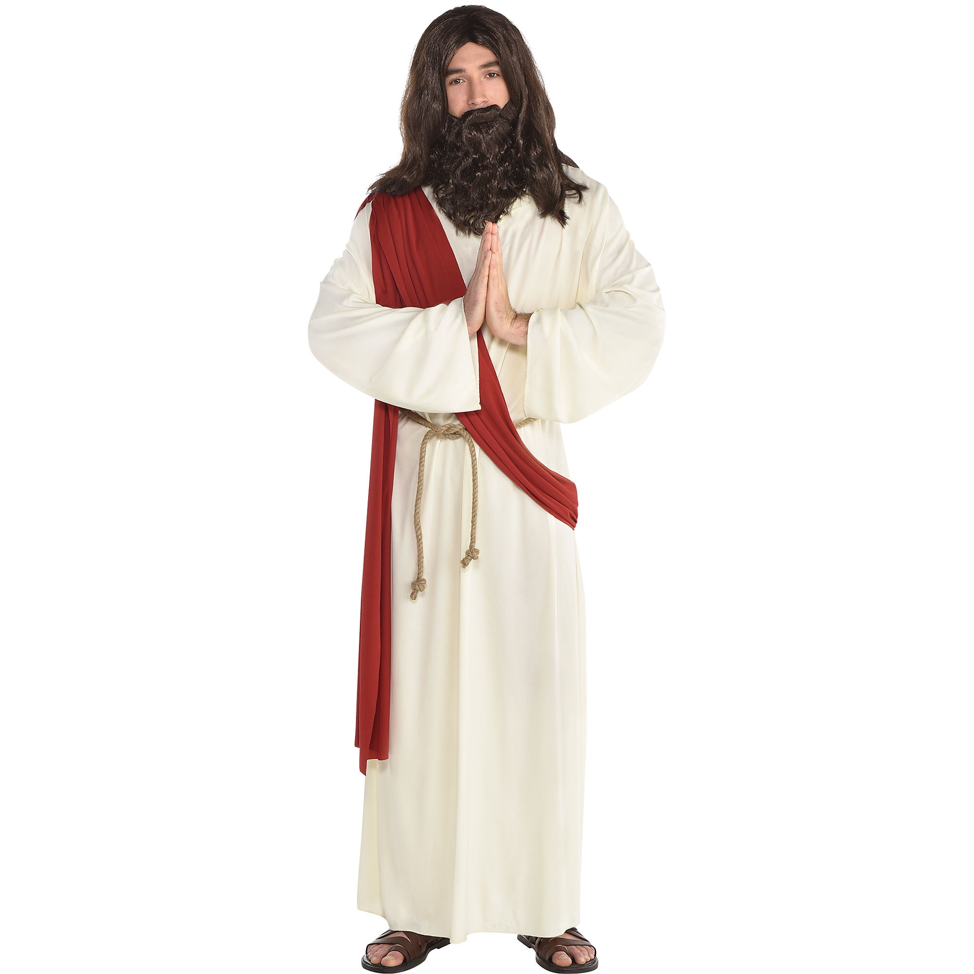Amscan Jesus Halloween Costume for Men, Standard Size, Includes Robe ...