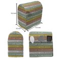 thumbnail image 4 of Pastel Stand Mixer Cover, Fashion Couture Horizontal Measuring Tape Tailor Pattern Illustration with Numbers, Kitchen Appliance Organizer Bag Cover with Pockets, 5 Quarts, Multicolor, by Ambesonne, 4 of 4