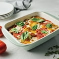 thumbnail image 3 of Tramontina Mae 3-Piece Ceramic Porcelain Baking Pans Set, Mint, Non Stick Casserole Dishes for Oven, Rectangular Bakeware for Lasagna, Cakes and Loafs, 3 of 7