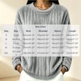 thumbnail image 4 of Plush Ribbed Fleece Sweatshirts for Women Crewneck Long Sleeve Loose Fit Fall Winter Warm Casual Loungewear S-XXL, 4 of 5