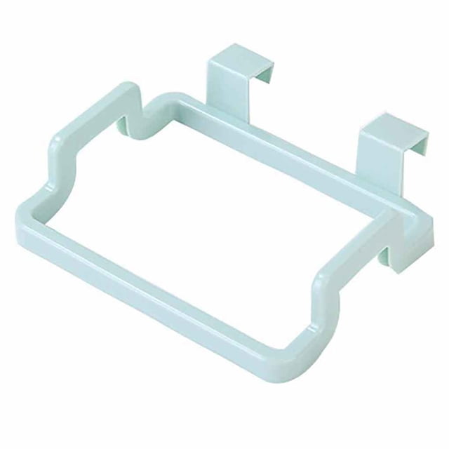 Cateissary Estante de plástico para bolsas de basura, estante de almacenamiento para bolsas de basura colgante portátil, soporte para utensilios Almacenamiento y organización del hogar verde