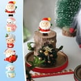 thumbnail image 6 of WICVIK Christmas Micro Landscapes:Xmas Miniature Figurines Santa Claus Snowman Christmas Tree Reindeer Gifts Mini Resin Landscape for Xmas Home Party Cake Toppers Décor, 6 of 8