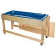 thumbnail image 4 of Sand and Water Activity Table with Drain Faucet, Storage Lid & Locking Casters, Birch Plywood Indoor Sensory Table, 4 of 10