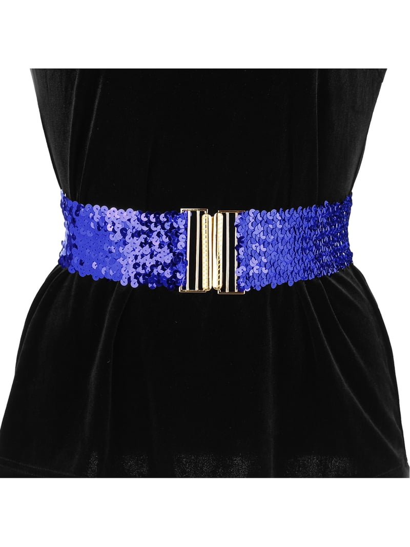 royal blue belt for dress dideyttawl Junior Bridesmaid Dresses Ruffle Sleeve Square Neck Chiffon A-Line Flower Girl Dress with Slit 2508, Dusty Blue / 12 main image 0