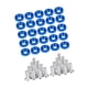 thumbnail image 5 of 20 tornillos para matrícula con arandelas, herrajes de montaje, tuercas de fijación, seguridad azul, 5 of 9