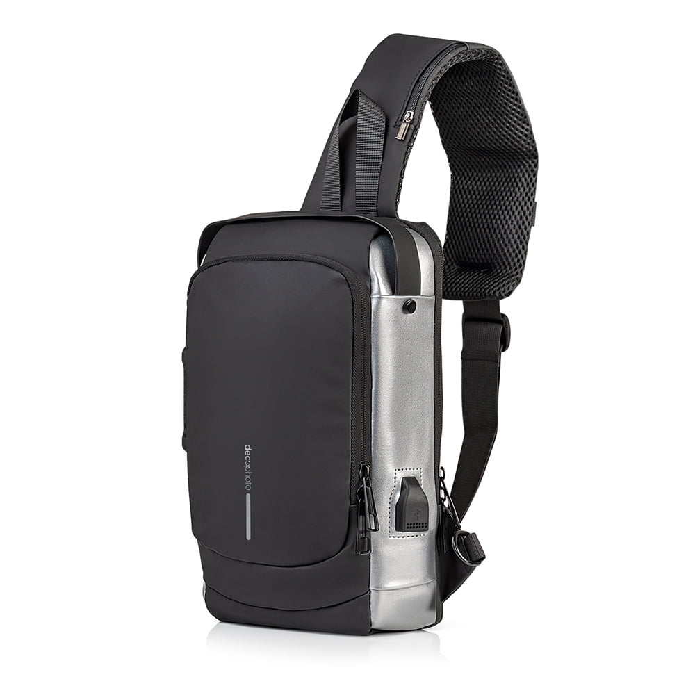 Garmin 010-02862-10 Vivoactive 5 Fitness Smartwatch Black Bundle with Garmin Heart Rate Monitor Strap M-XL and Deco Essentials Sling Backpack USB Charging Waterproof