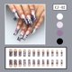 thumbnail image 4 of Press On Nail Glossy Glitters Fake Nail Stick On Nail Cats Eye Acrylic Fake Nail Gel Polishs Glues on Nail 24Pcs 12Sizes, 4 of 4