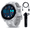 White+Power Bank, variant on Garmin Forerunner 965 Premium GPS Running and Triathlon Smartwatch with AMOLED Touchscreen Display, Titanium Bezel with Whitestone Silicone Band with Wearable4U Black EarBuds Bundle