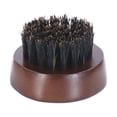 thumbnail image 2 of Cepillo de madera para barba con mango de madera que suaviza tu rostro, pequeño y redondo, cerdas de Tame, herramientas para peinar el cabello, - marrón Baoblaze Cepillo de barba, 2 of 5