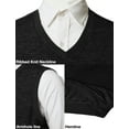 thumbnail image 4 of H2H Mens Casual Slim Fit Basic Knitted V-Neck Pullover Sweaters Vest (CMOV042), 4 of 6