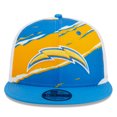 thumbnail image 2 of Men's New Era Powder Blue Los Angeles Chargers  Tear Trucker 9FIFTY Snapback Hat, 2 of 6