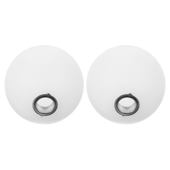 OFFIGAM Modern White Acrylic Ceiling Light Globe Replacement for Outdoor Use, 2-Pack and Stylish Fixtures