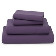 TiaGOC Luxury Bamboo Sheets - Blend of Rayon Derived from Bamboo - Cooling & Breathable, Silky Soft, 16-Inch Deep Pockets - 4-Piece Bedding Set - Cal King, Purple