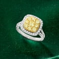 thumbnail image 6 of Ross-Simons 1.50 ct. t.w. Yellow and White Diamond Ring in 14kt 2-Tone Gold, Women's, Adult, 6 of 8