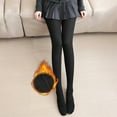 thumbnail image 2 of IWRICH Women's Opaque Lined Tights High Waist Warm Winter Thermal Tights Black One Size, 2 of 7