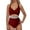j-Wine402112, variant on Women One-Piece Swimsuits Casual Solid Color Sleeveless V-Neck Bathing Suit Ladies Sexy Hollow Out Ruched Swimsuits Summer Beach Pool Comfortable Soft Breathable Swimwear,,S