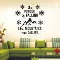 thumbnail image 3 of The Powder is Falling Skiing Ski Motivation Quote Wall Sticker Art Decal for Girls Boys Room Bedroom Outdoor Sports Garage House Fun Home Decor Stickers Wall Art Vinyl Decoration Size (10x10 inch), 3 of 3