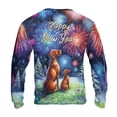 thumbnail image 2 of Happy New Year Vizsla Family Cheer Winter Midnight Firework All Over Print 3D Sweatshirt Unisex Merch Vizslas Dog Lover Gifts Idea - 02025, 2 of 6