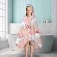 thumbnail image 6 of Great Pyrenees Dog and Pioneer Flower Hooded Bath Towel，50"x30" for Ages 3 To 12 Kids, Quick Dry Lightweight Soft Microfiber Hood Beach Towel Cover Up for Kids, 6 of 7