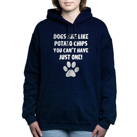 CafePress - Dogs Are Like Chips - Pullover Hoodie, Classic & Comfortable Hooded Sweatshirt