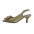thumbnail image 3 of FLORAL Xandra Women's Wide Width Slingback Heeled Sandals GOLD 10, 3 of 6