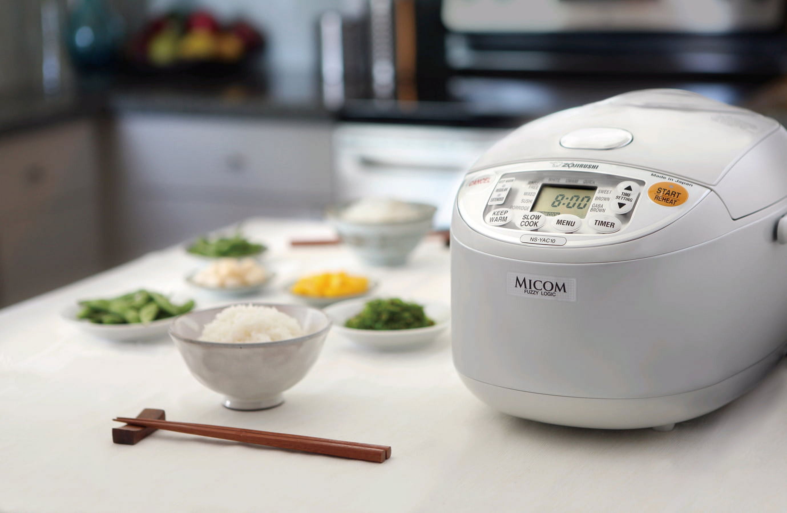 Zojirushi Micom 10-Cup Rice Cooker & Warmer - Cool White