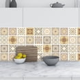 thumbnail image 2 of 1 Piece Bathroom Tile Stickers Adhesive Tile Sticker Kitchen Tile Sheet Waterproof Mosaic Tile Wallpaper Moroccan Style Stair Stickers, 2 of 5