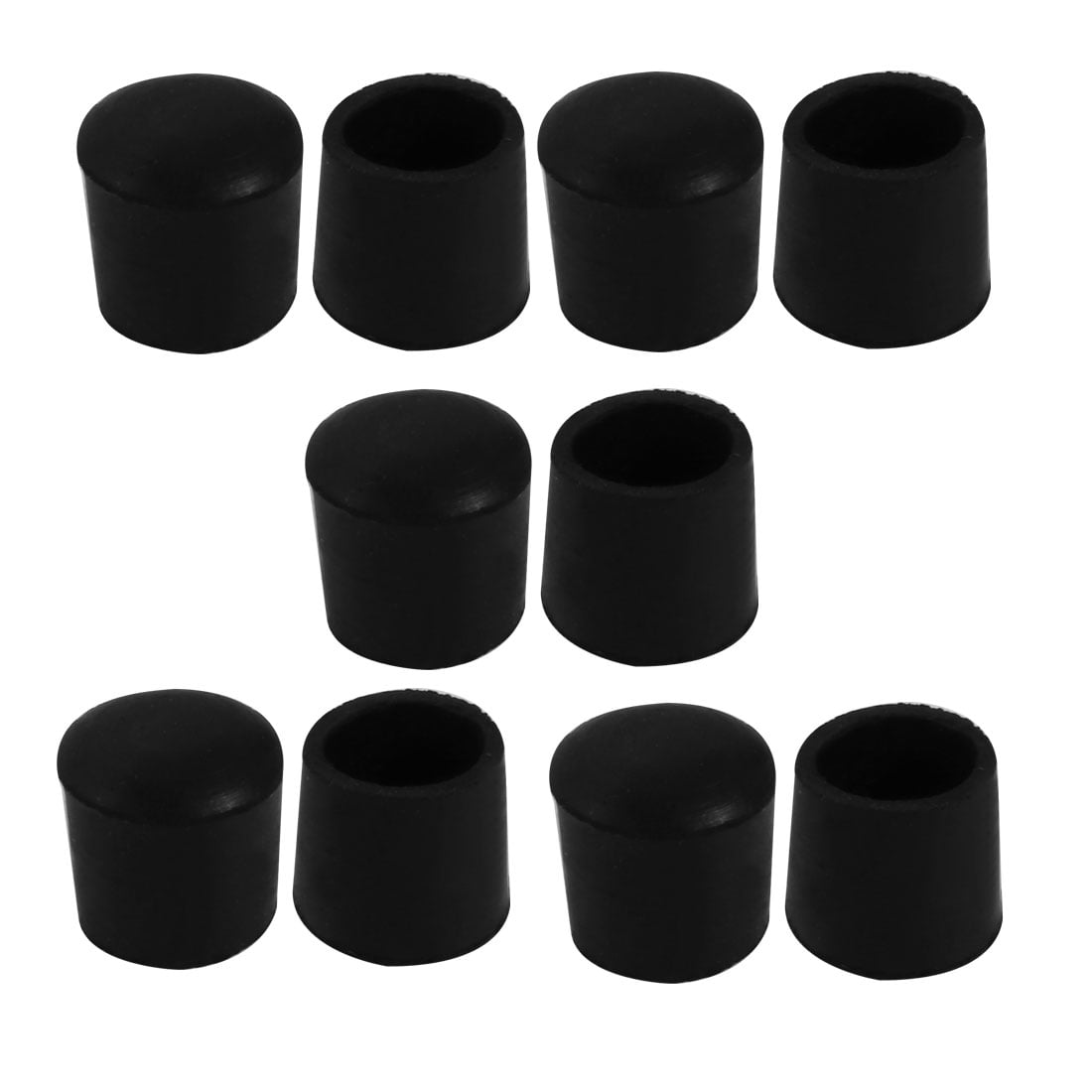 10Pcs Chair Leg Caps Rubber Round Furniture Feet Covers 13mm Inner Dia