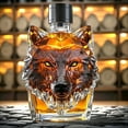 thumbnail image 4 of Sltwyw Wolf Head Shaped Whiskey Decanter - High Borosilicate Glass Liquor Spirit Bottle Barware Gift for Home Entertaining Collection, 4 of 8
