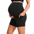 thumbnail image 1 of Shorts CRZ YOGA Butterluxe Maternidad Yoga Negro Grande, 1 of 5